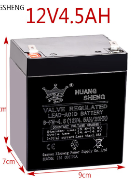 皇盛HUANGSHENG12V4.5AH儿童电动车三轮玩具摩托车汽车蓄电池电瓶