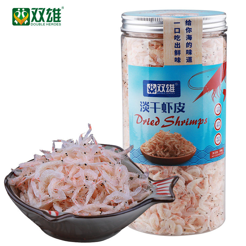 双雄虾皮干货淡干虾米海米无加盐海鲜虾皮粉新鲜250g,水产肉类/新鲜蔬果/熟食,虾皮,淘宝优惠券,粉丝福利购,淘宝优惠卷