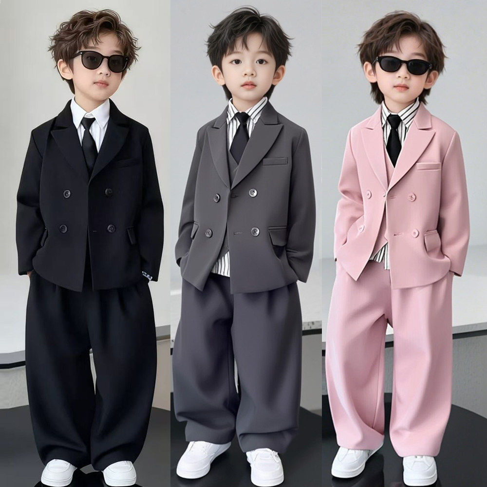 男童西装套装休闲帅气花童礼服潮