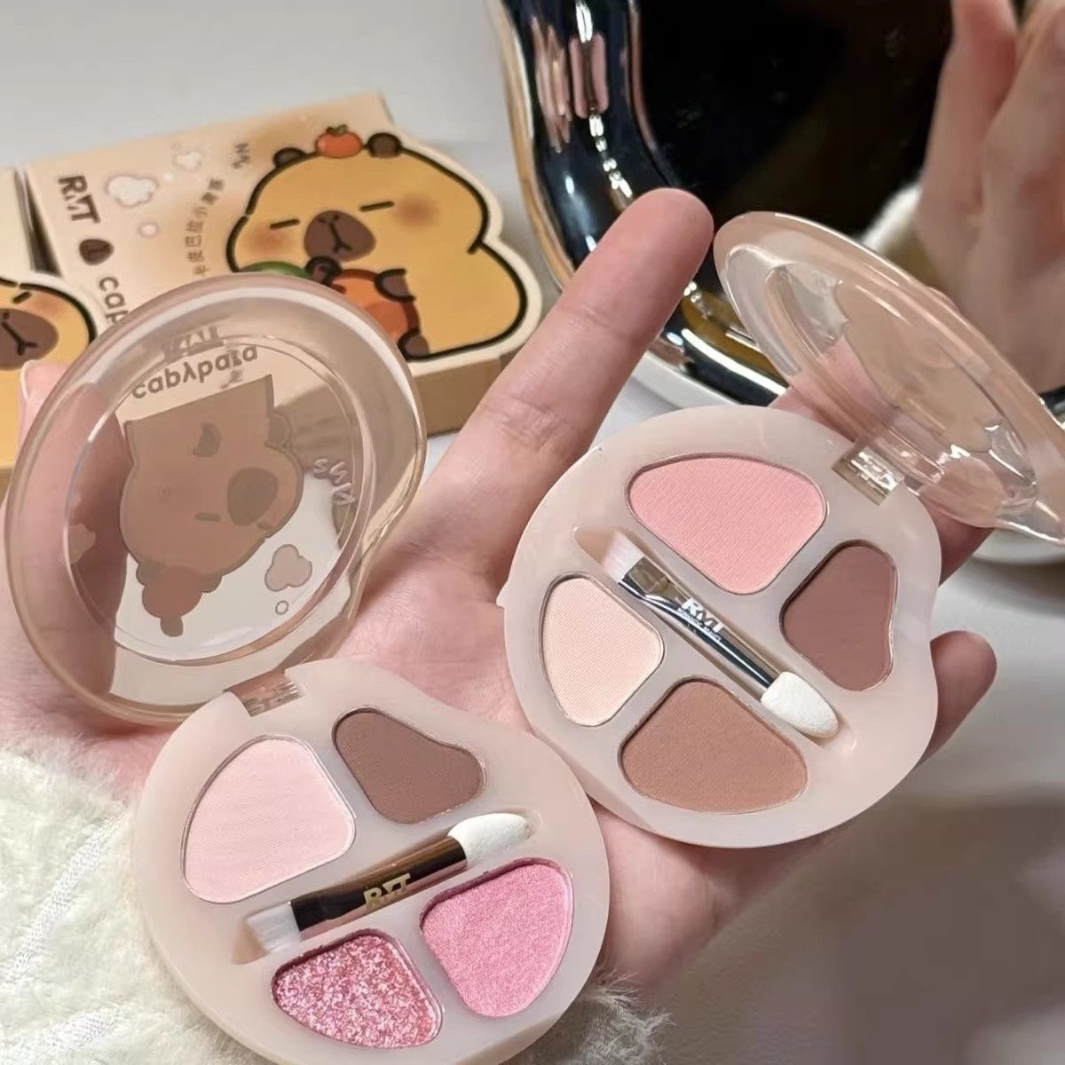 罗小曼卧蚕盘下至卧蚕眼影盘一盘多用四色眼影盘跨境眼影综合盘,彩妆/香水/美妆工具,眼影,淘宝优惠券,粉丝福利购,淘宝优惠卷