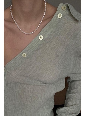 小众珍珠项链ins淡水珍珠