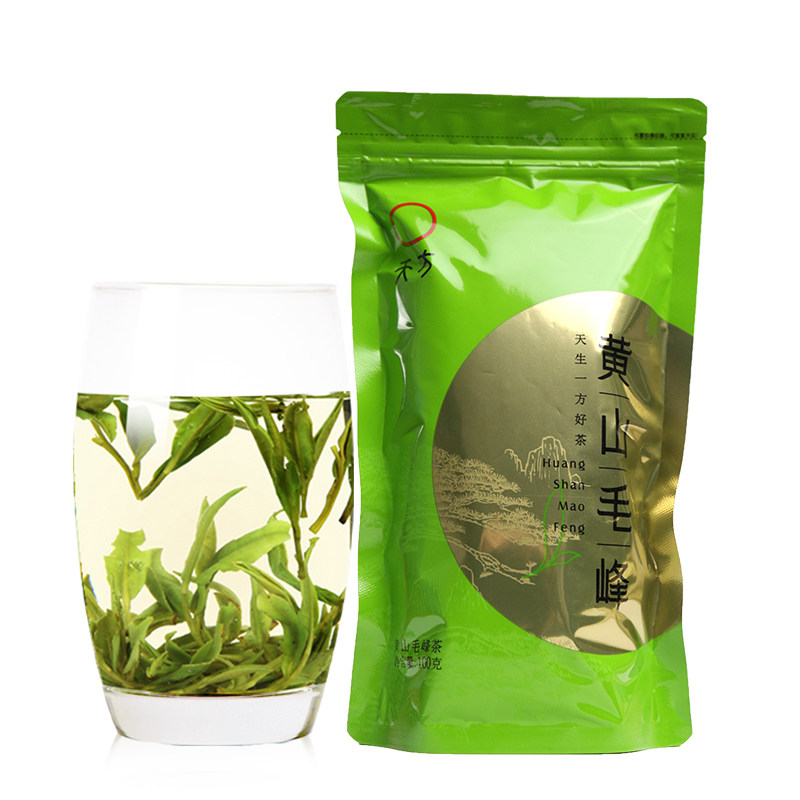 天方雨前黄山毛峰绿茶口粮茶100g