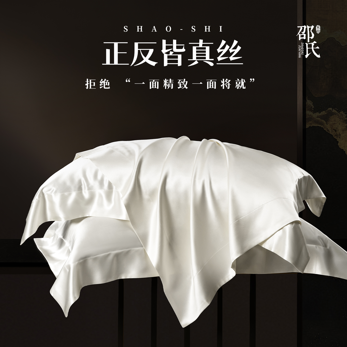 邵氏家纺30姆米真丝枕套