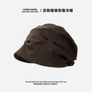 定制褶皱剪裁冷帽日系堆感包头帽子秋冬保暖护耳百搭显脸小堆堆帽
