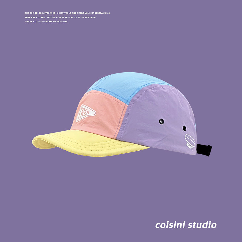 2025新款多巴胺拼色软顶速干短檐鸭舌帽子女夏季轻薄透气棒球帽潮,服饰配件/皮带/帽子/围巾,帽子,淘宝优惠券,粉丝福利购,淘宝优惠卷
