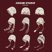 时尚 手工编织镂空包头帽女士钩花民族风流苏护耳绑带套头针织帽子