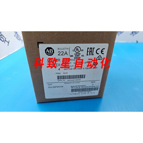 工业配件22A-D2P3N104 POWERFLEX 4 1HP 480VAC 2.3A
