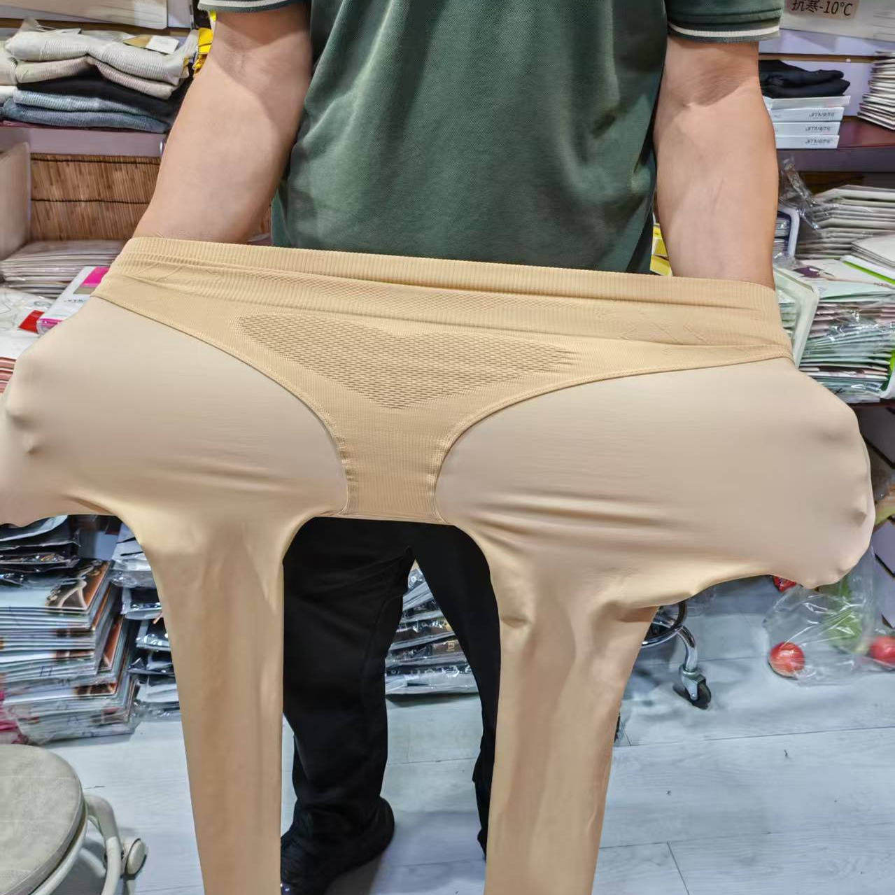 桃羽8808水光袜连裤单层加大提臀腰粉底水光微透女打底120g打底袜