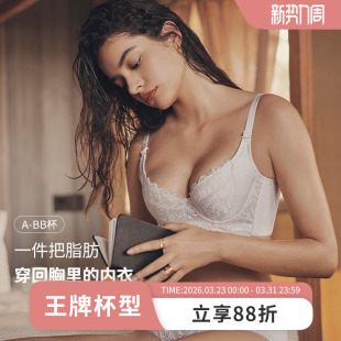 MsKKay调整型内衣女小胸聚拢矫正外扩散平侧收副乳赘肉 落日余晖