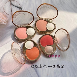 维妮小熊灿若繁星高光腮红盘提亮肤色易上色珠光胭脂土豆泥质地女