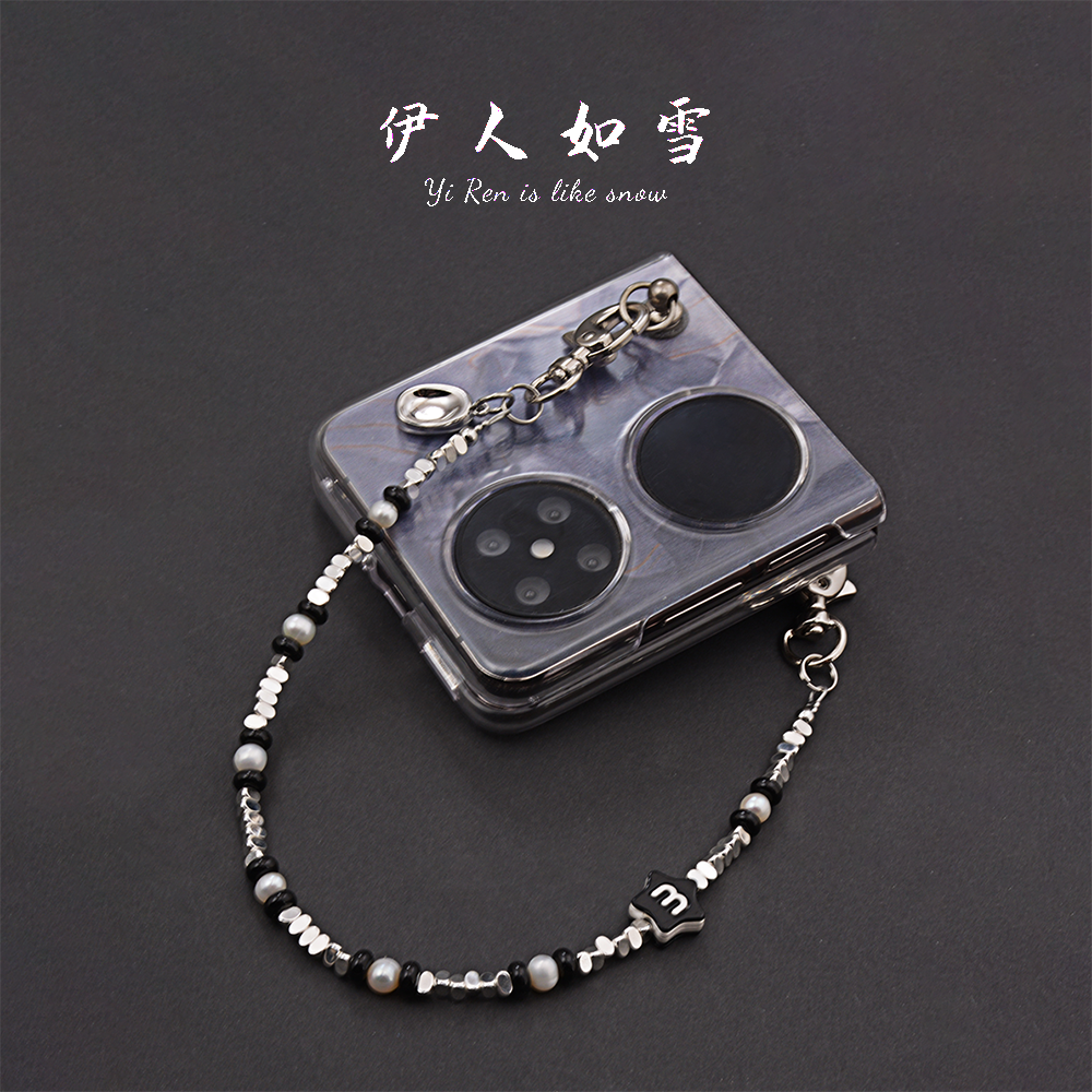 镀银巴洛克珍珠高级感手机挂绳