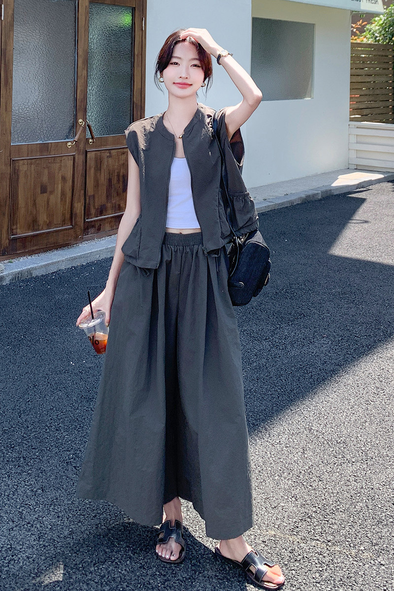 超凉爽阔腿裤套装2170--5006--P145控208,女装套装/套裙,2C170