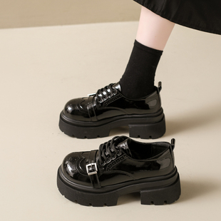 新款 厚底单鞋 增高7cm乐福鞋 百搭英伦风小皮鞋 女真皮时尚 2026春季
