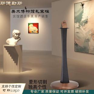 斯德勒斯玫瑰金挂绳礼宾杆酒店礼宾柱展厅一米线排队隔离护栏迎宾