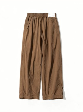 女装秋冬款摇粒绒加绒保暖直筒裤阔腿裤宽松工装长裤伞兵裤479402