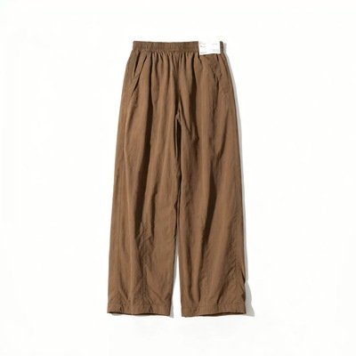 女装秋冬款摇粒绒加绒保暖直筒裤阔腿裤宽松工装长裤伞兵裤479402