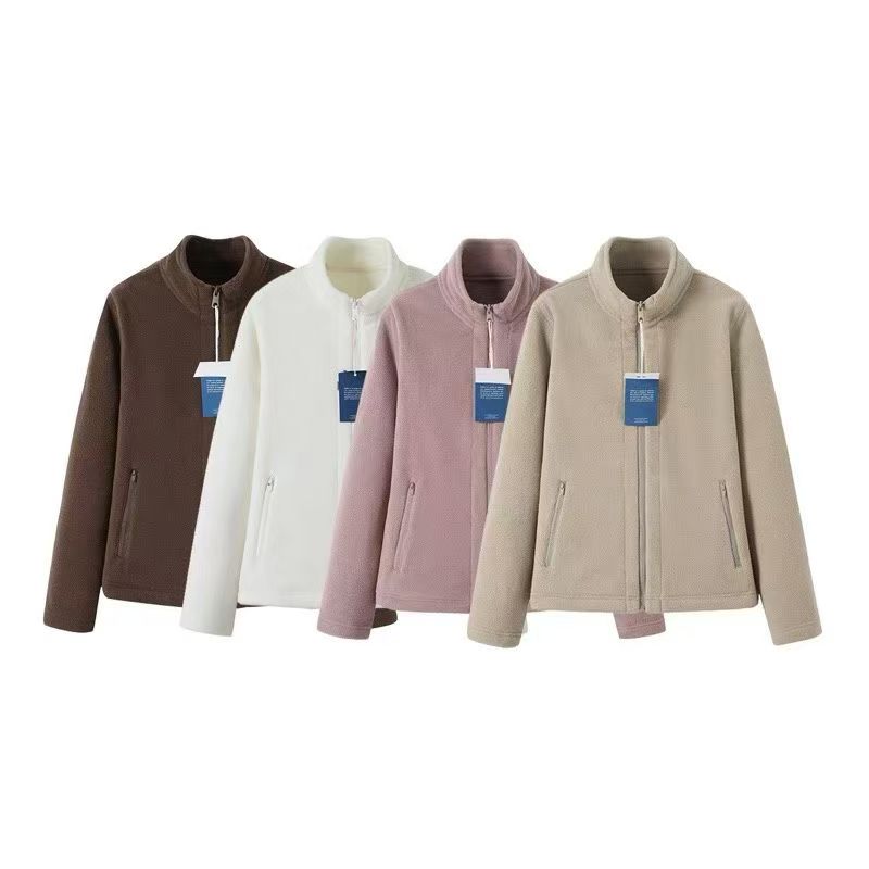 大厂订单！蕉家同款秋冬万粒绒女外套短款冲锋衣内胆亲肤保暖夹克