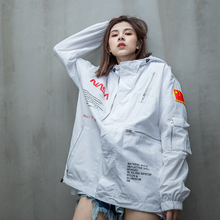 潮流风衣潮牌冲锋衣nasa外套 2019新款 工装 外套女宽松bf夹克春秋季
