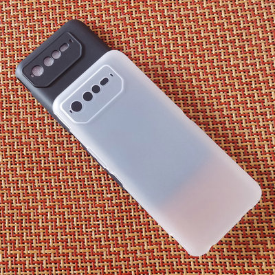 适用华硕ROG Phone 6D壳ROG 6D Ultimate保护套5G全包透明硅胶磨砂保护壳防刮摔软简约