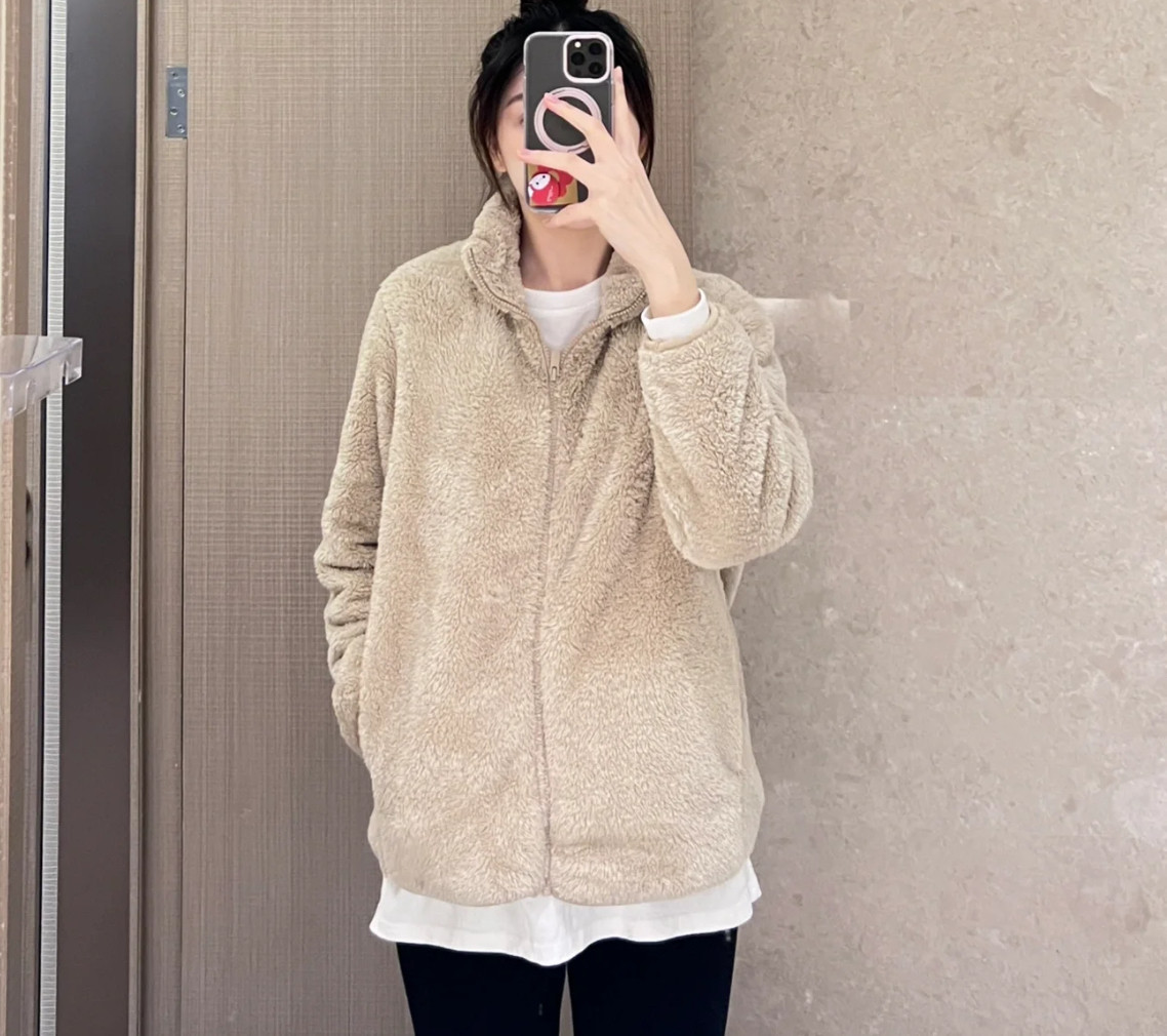 uuu女装男装长绒摇粒绒拉链茄克/长袖外套夹克冬新款479611