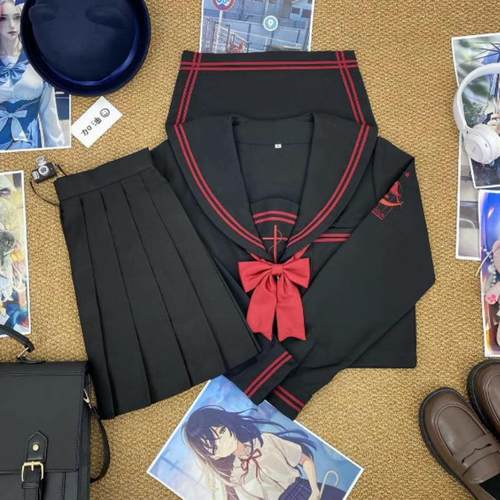 青月社原创十字圣歌刺绣款水手服