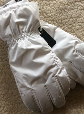 出口3M Thinsulate新雪丽防水防风保暖滑雪骑行男女时尚白色手套