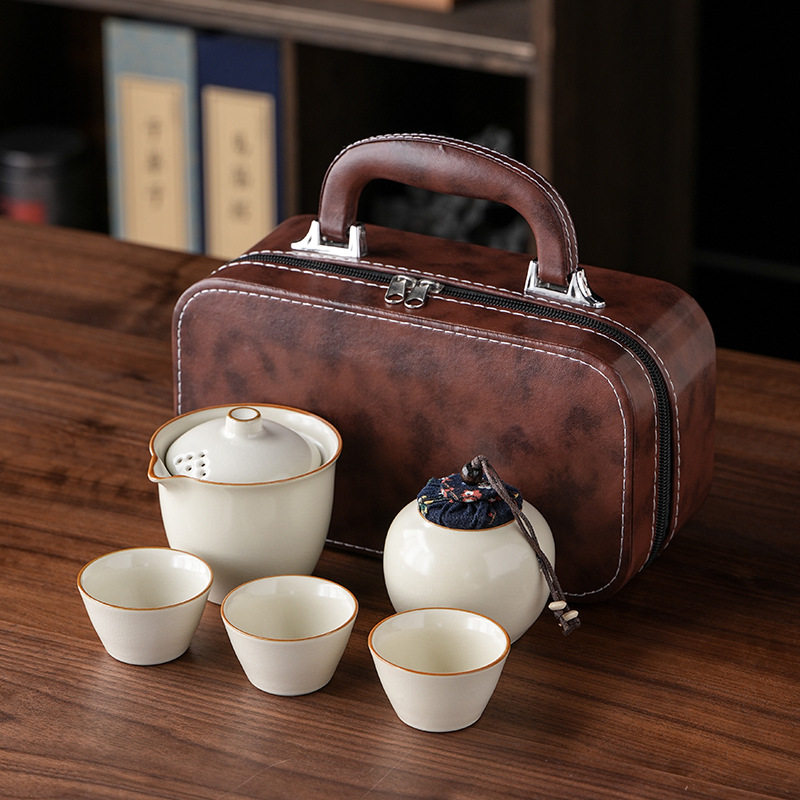 汝窑旅行茶具套装4541