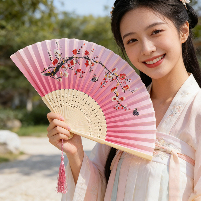古风中国扇子折扇汉服舞蹈儿童学