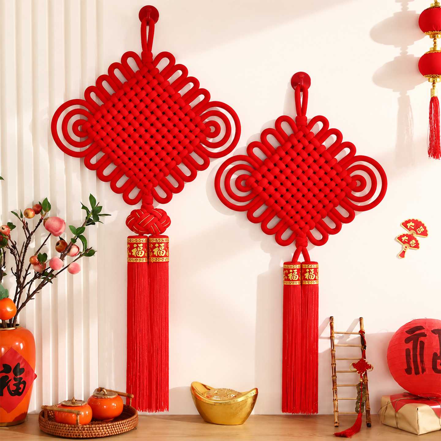 中国结福字挂饰玄关新年装饰