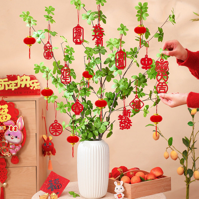 2026新款盆栽树上挂件新年过年春节布置小红灯笼挂饰喜庆场景布置,节庆用品/礼品,灯笼,淘宝优惠券,粉丝福利购,淘宝优惠卷