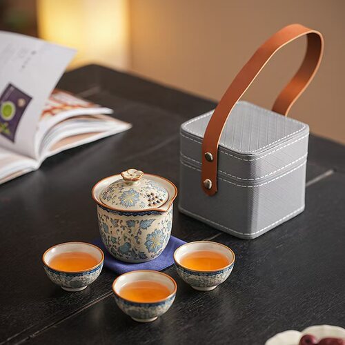汝窑旅行茶具套装5005