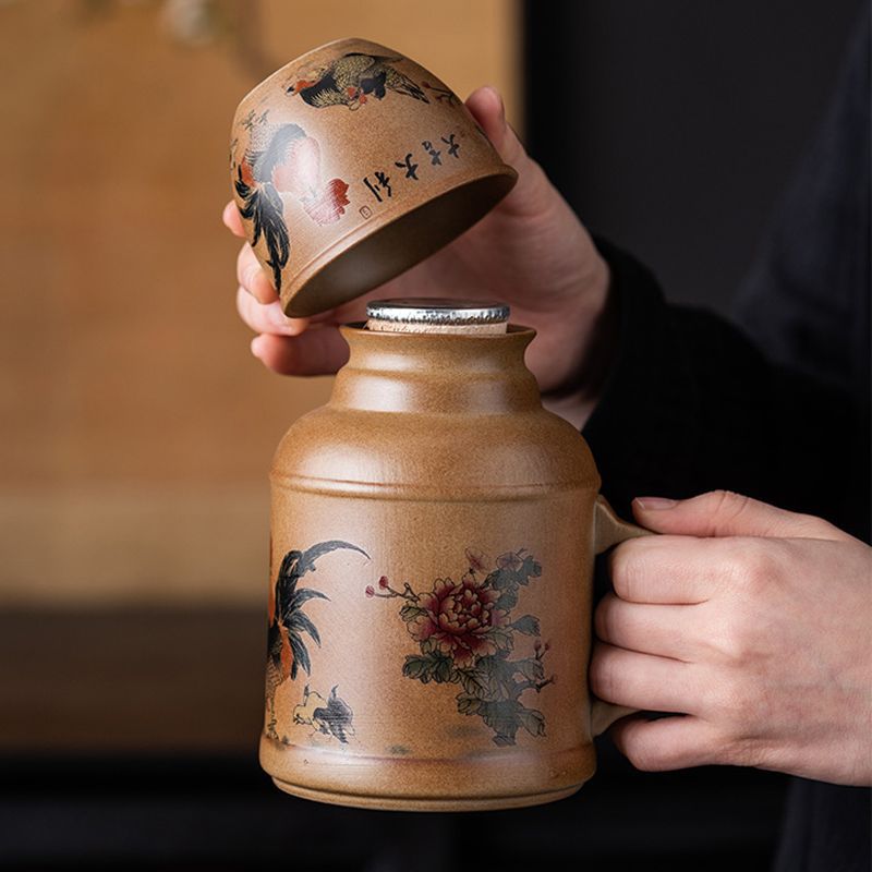 柴烧闷茶壶大容量主人杯