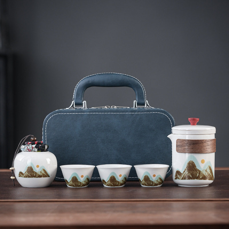 复古青山古韵茶具套装