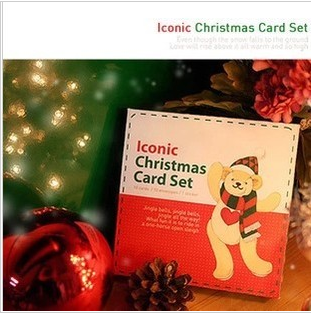 可爱立体圣诞节贺卡/祝福卡圣诞树  老人 小熊新年元旦生日礼物