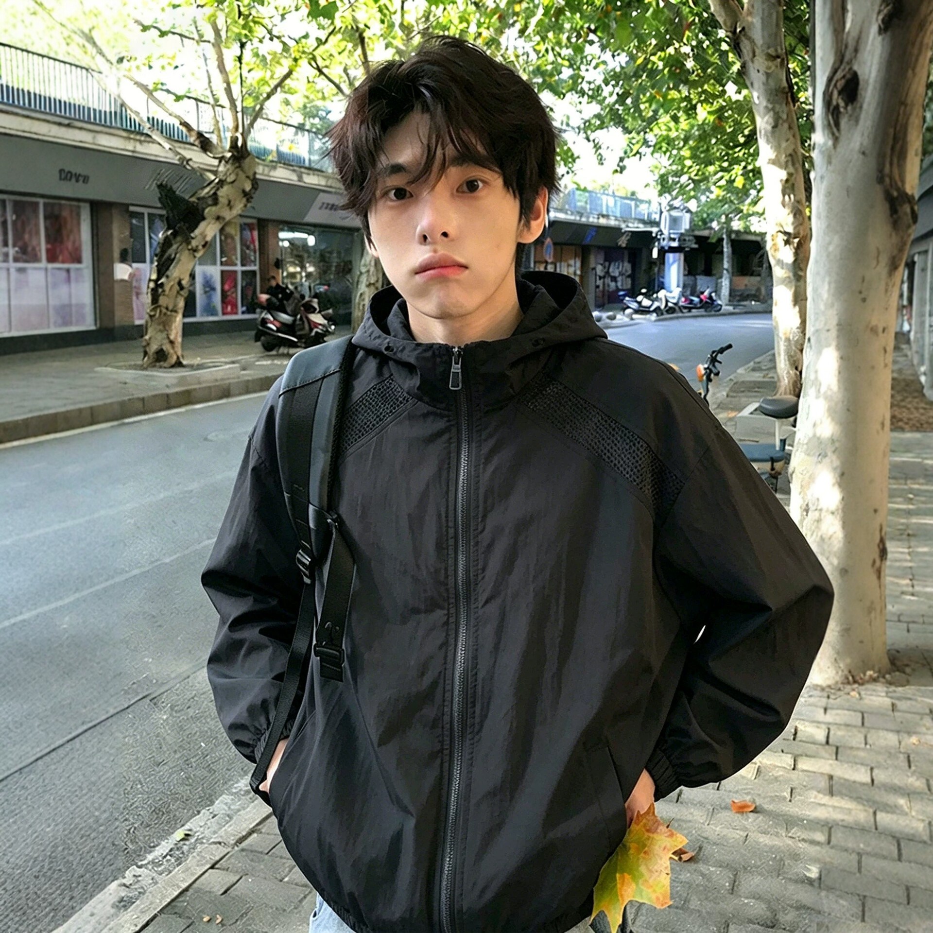 速干黑色防晒衣男夏季薄款透气男士外套青少年2026新款男生防晒服