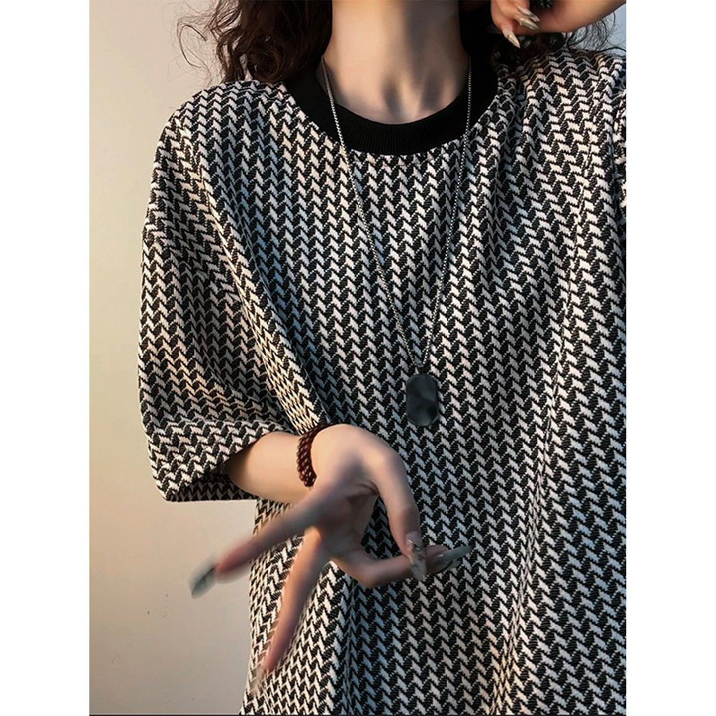 美式复古老钱风t恤男女夏季痞帅高级感短袖vintage宽松休闲半袖