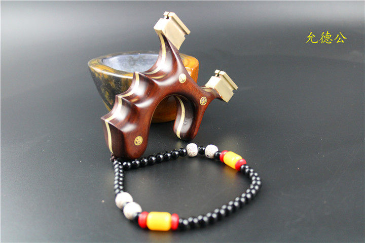 老挝大红酸枝家具料老红木黑红料老料贴片纯正黄铜免绑歪把子弹弓