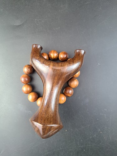 78弓门17撑头燕尾弹弓实木黑檀木沉水级别2515皮筋专用弹弓户外弓