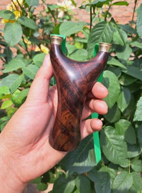 70弓门大红酸枝暗影水波动力飞虎弹弓