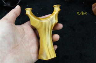 绿檀木铃枣木75天罡扁皮弹弓纯实木手工经典款式饱满天罡弓硬木弓