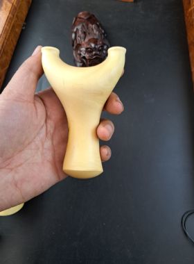 小叶黄杨木质细腻留疤款75弓门短臂动力飞虎弹弓原木竞技户外弹弓