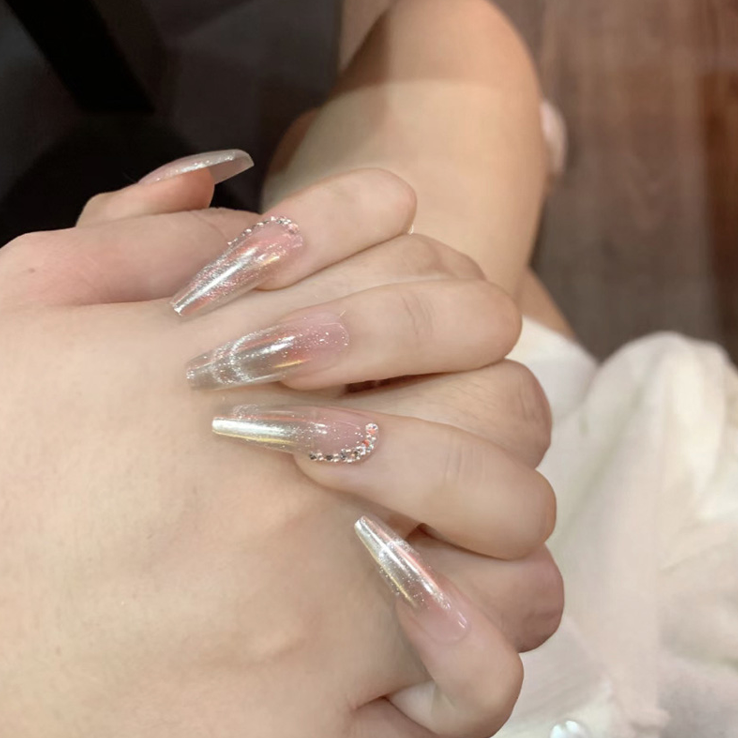 纯欲风清冷千金辣妹手工穿戴甲