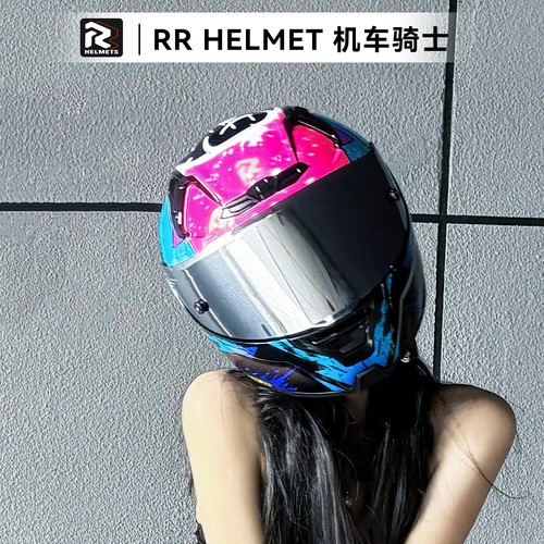 RR摩托车头盔女全盔男机车复古仿赛巡航情侣四季情侣款骑士FF101