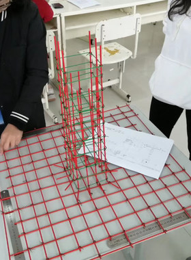 DIY建筑构造钢筋模型 钢筋绑扎规范教学实训培训教学模型