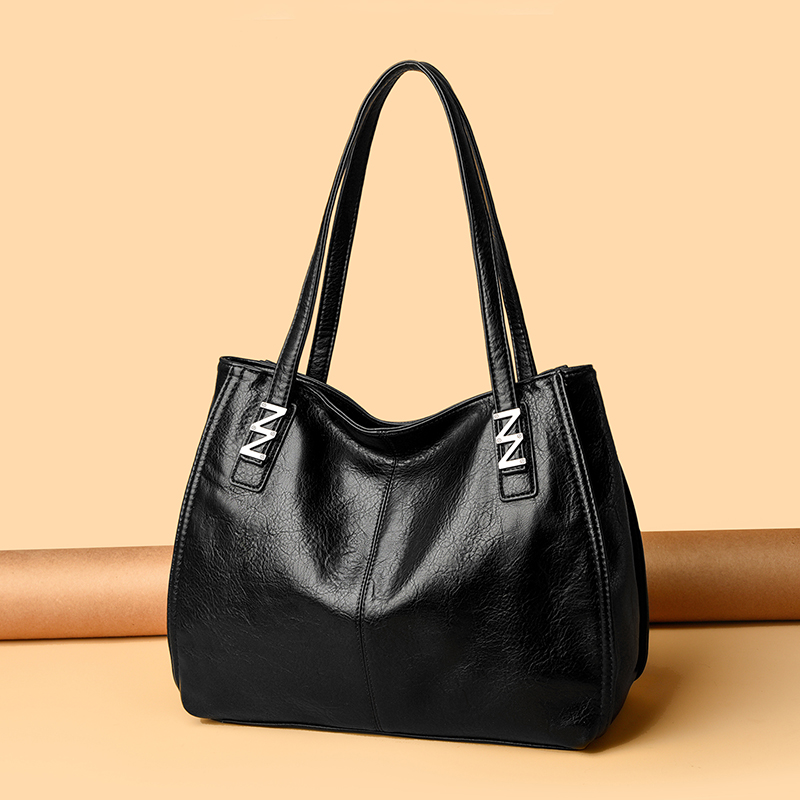 真皮质感大包包女新款软皮大容量