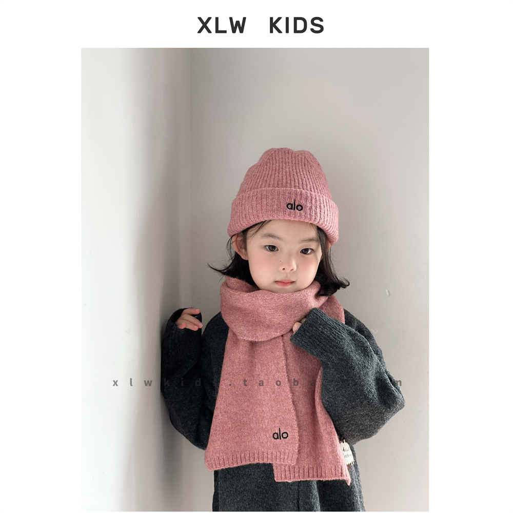 韩系INS风秋冬新款儿童针织帽