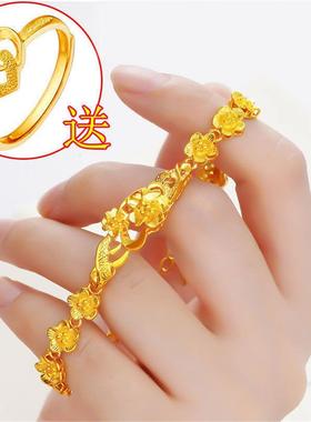 香港金色时尚手链女玫瑰手串送礼