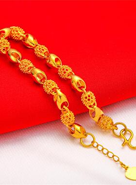 不掉色镂空玲珑圆珠时尚手链女款