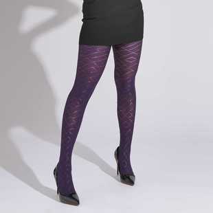 中厚双格子提花连裤袜丝袜大码暗花亮丝显腿长时尚性感打底袜女士