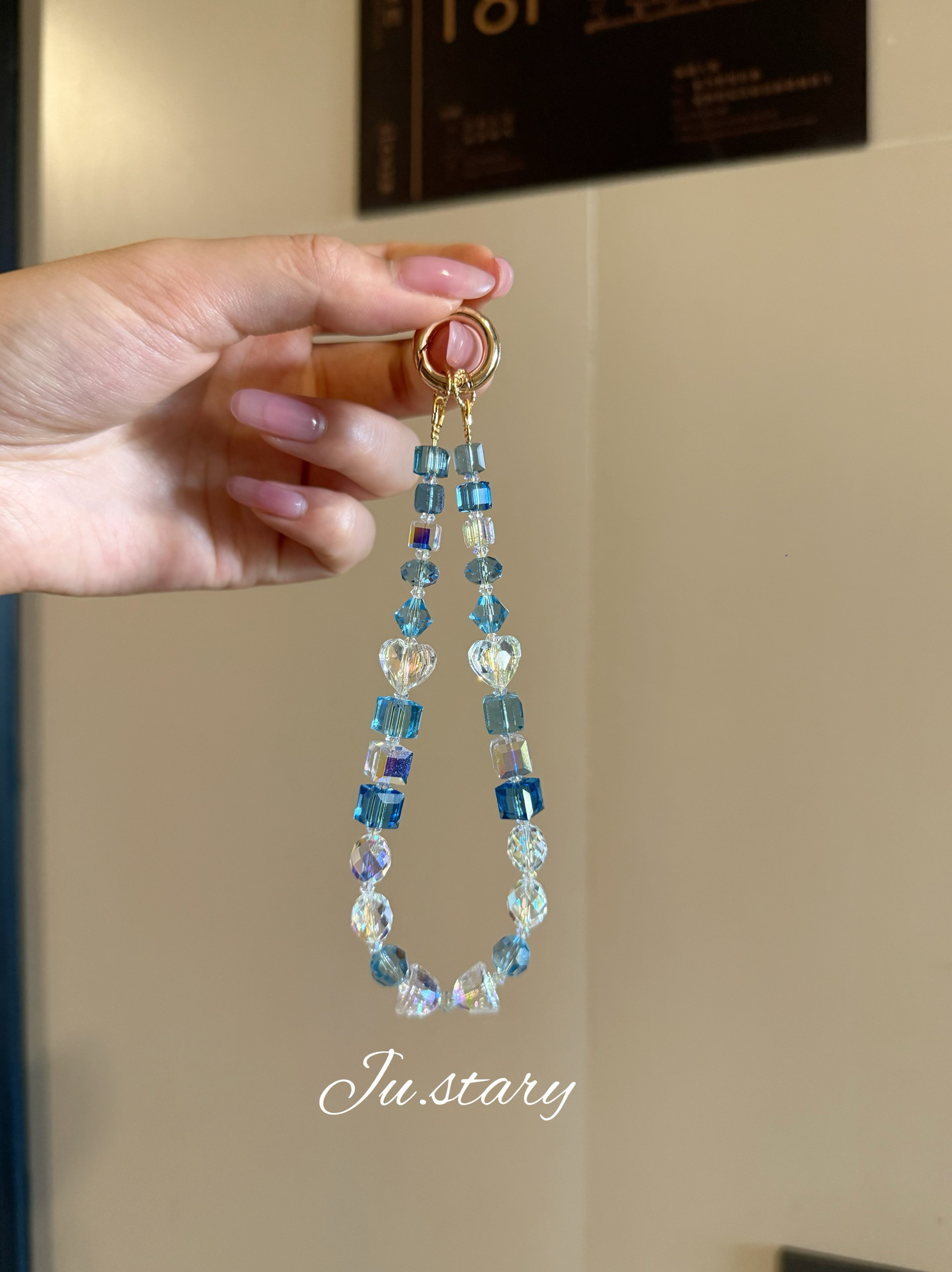 施华洛水晶手机链女款2025年新款轻奢小众设计高级感手机挂件